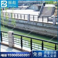 宁波河道护栏锌钢桥梁护栏 景观河道钢管桥梁护栏杆厂家可包安装