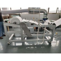 喷绒布输送机-口罩熔喷布输送机 喷绒布网帘输送机厂家