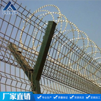 厂家钢筋网围栏 桃型柱护栏 机场安全围栏 定制机场防护围栏