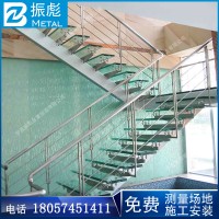 简约现代玻璃楼梯扶手栏杆金华阳台玻璃护栏不锈钢楼梯扶手栏杆