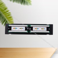 12口RJ45网络配线架 12口屏蔽网络配线架制作精巧