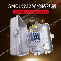 两槽位SMC分光分纤箱 室外防水SMC分光箱