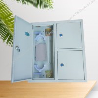 详情二网融合箱 挂墙式二网合一光分路器箱