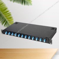 19英寸机架式终端盒 12口机架式光缆终端盒